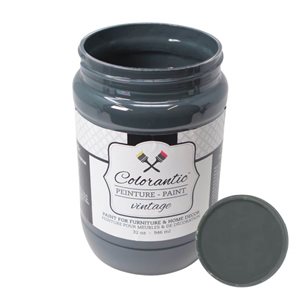 Peinture à la craie Baie d’açaï par Colorantic, noir anthracite, 1 L