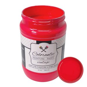 Peinture à la craie Verger de pommes par Colorantic, rouge pompier, 1 L