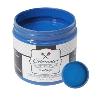 Peinture à la craie Orage d'été par Colorantic, bleu royal, échantillon