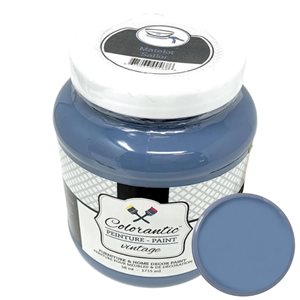 Peinture à la craie Matelot par Colorantic, bleu/gris, 1/2 gal