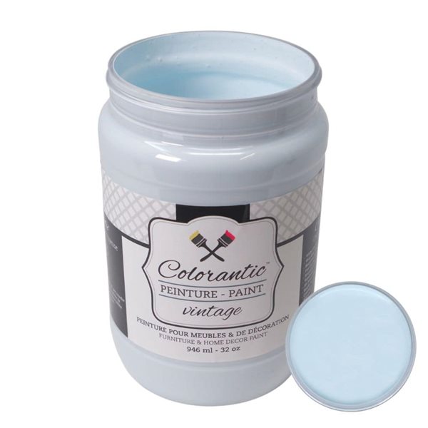 Colorantic Nautical Baby Blue Chalk-Based Paint (Quart Size)