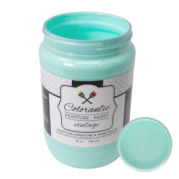 Colorantic Caribbean Sea Turquoise Chalk-Based Paint (Quart Size)