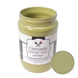 Peinture à la craie Kiwi par Colorantic, vert kaki, 1 L