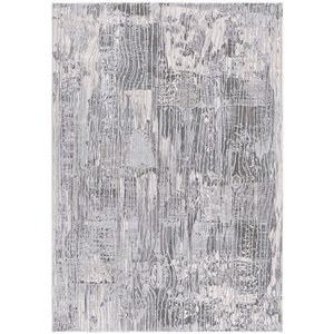 Rug Branch Modern Scandinavian  Grey Blue Indoor Area Rug - 4x6