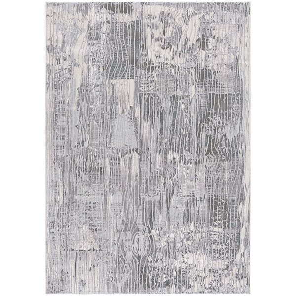 Rug Branch Tapis d'intérieur scandinave moderne gris bleu - 4x6