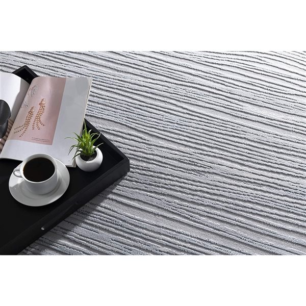 Rug Branch Modern Scandinavian Coastal Grey Beige Indoor Area Rug 6x9 SY5812BL710 RONA