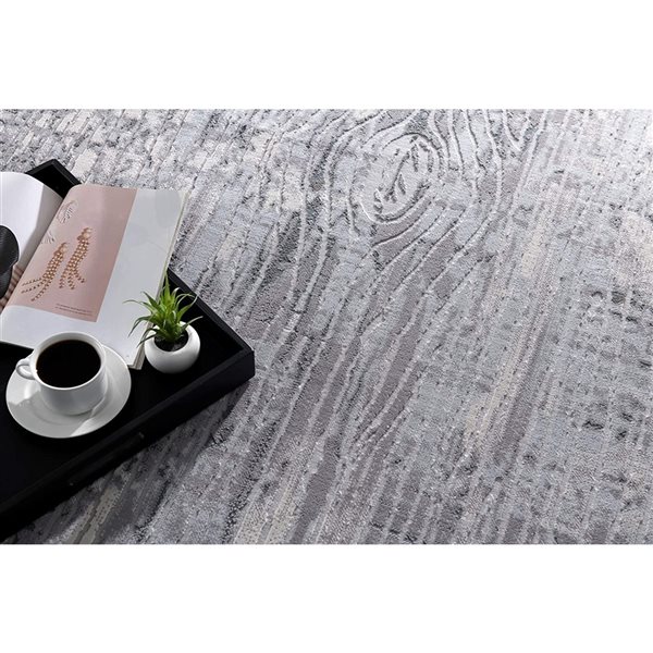 Rug Branch Modern Scandinavian  Grey Blue Indoor Area Rug - 8x10