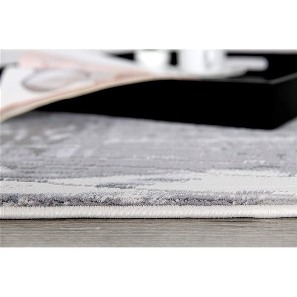 Rug Branch Modern Scandinavian  Grey Blue Indoor Area Rug - 8x10