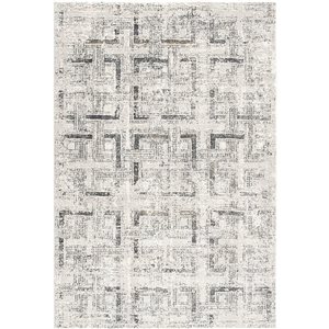 Rug Branch Modern Scandinavian  Grey Beige Indoor Area Rug - 4x6