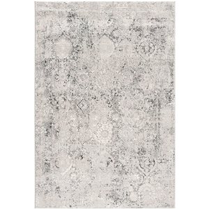 Rug Branch Modern Boho  Grey Beige Indoor Area Rug - 5x7