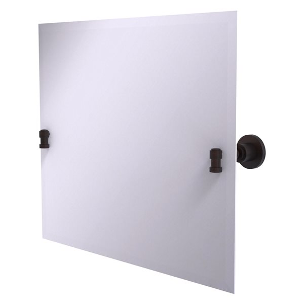 Allied Brass Washington Square 21-in Venetian Bronze Rectangular Frameless Bathroom Mirror