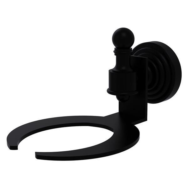 Allied Brass Retro Wave Matte Black Brass Soap Dish