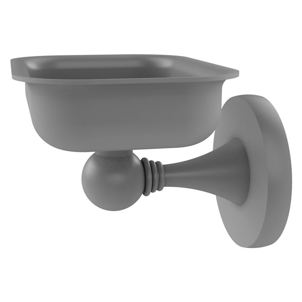 Allied Brass Shadwell Matte Grey Brass Soap Dish