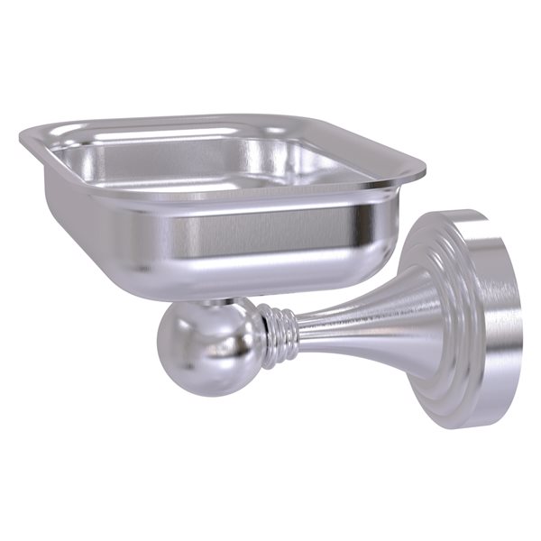 Allied Brass Sag Harbor Satin Chrome Brass Soap Dish