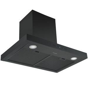 Ancona 30-in Convertible Black Stainless Steel Wall-Mounted Range Hood