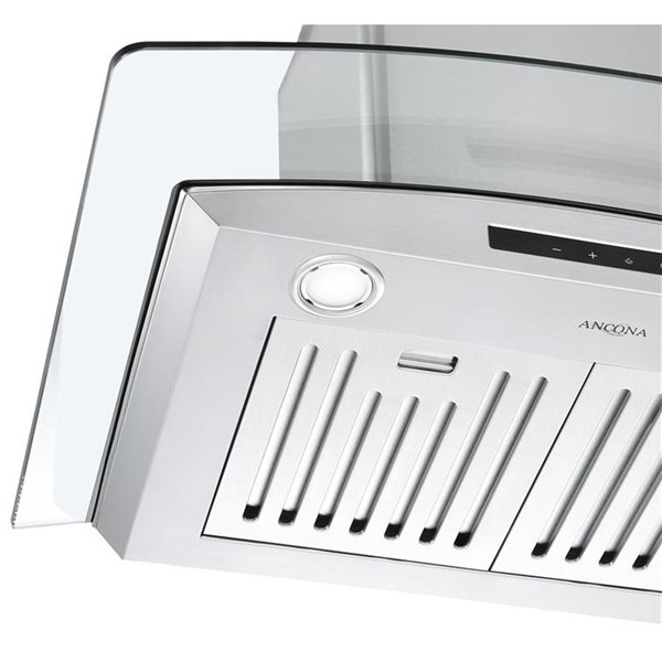 Ancona 30in Stainless Steel Convertible WallMounted Range Hood AN
