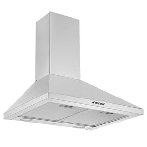 Ancona 24-in Convertible Stainless Steel Wall-Mounted Range Hood