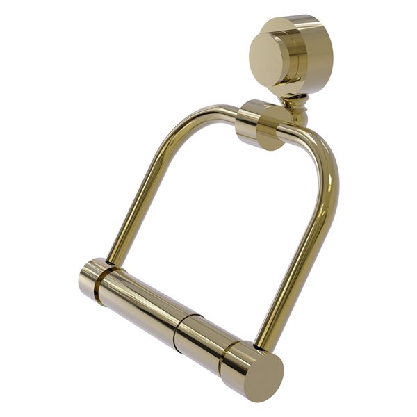 Allied Brass Venus Unlacquered Brass Wall Mount Double Post Toilet Paper Holder