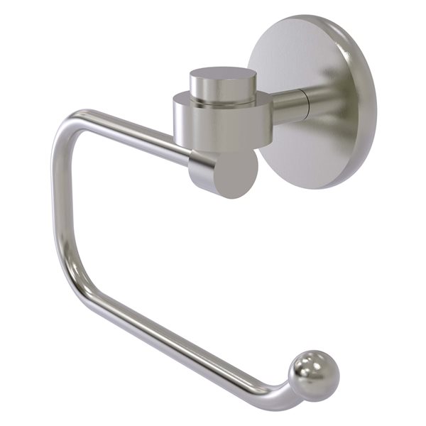 Allied Brass Satellite Orbit One Satin Nickel Wall Mount Single Post Toilet Paper Holder