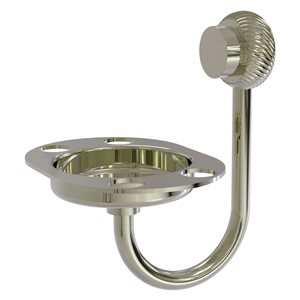 Allied Brass Venus Polished Nickel Brass Tumbler and Toothbrush Holder - Twisted Accents