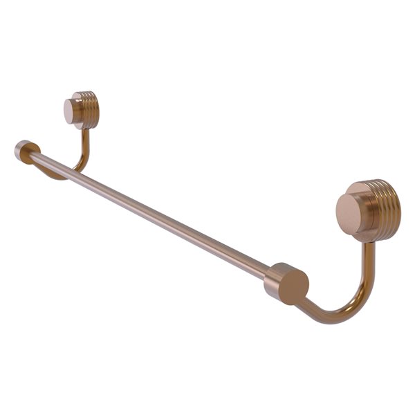 Allied Brass Venus 24-in Brushed Bronze Wall Mount Single Towel Bar - Grooved Accents