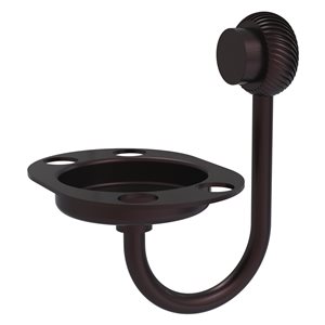 Allied Brass Venus Antique Bronze Brass Tumbler and Toothbrush Holder - Twisted Accents