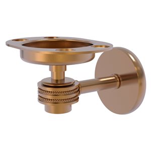 Allied Brass Satellite Orbit One Brushed Bronze Brass Tumbler and Toothbrush Holder - Dotted Accents