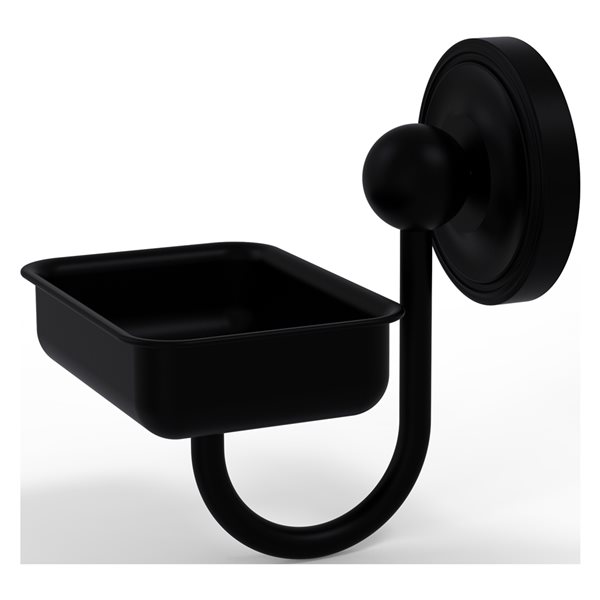 Allied Brass Prestige Regal Matte Black Soap Dish