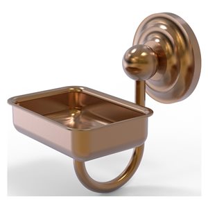 Allied Brass Prestige Que New Brushed Bronze Soap Dish
