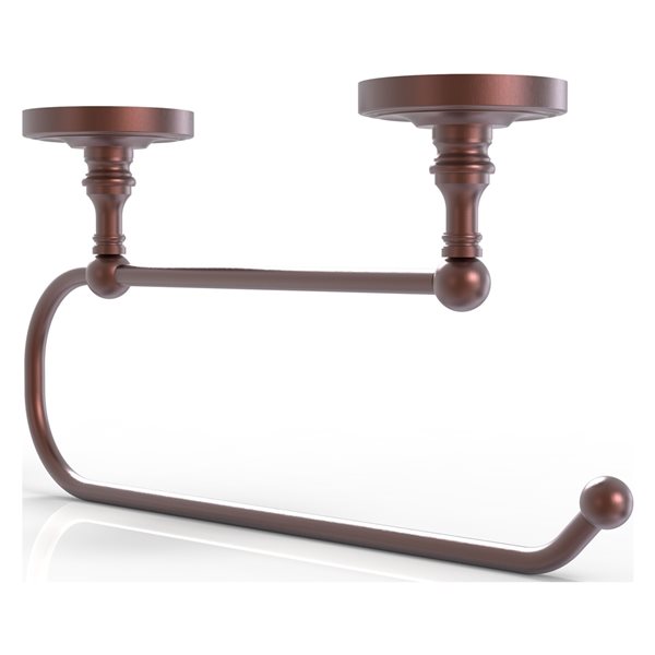Allied Brass 15in Metal Wall Mounted Antique Copper Paper Towel Holder