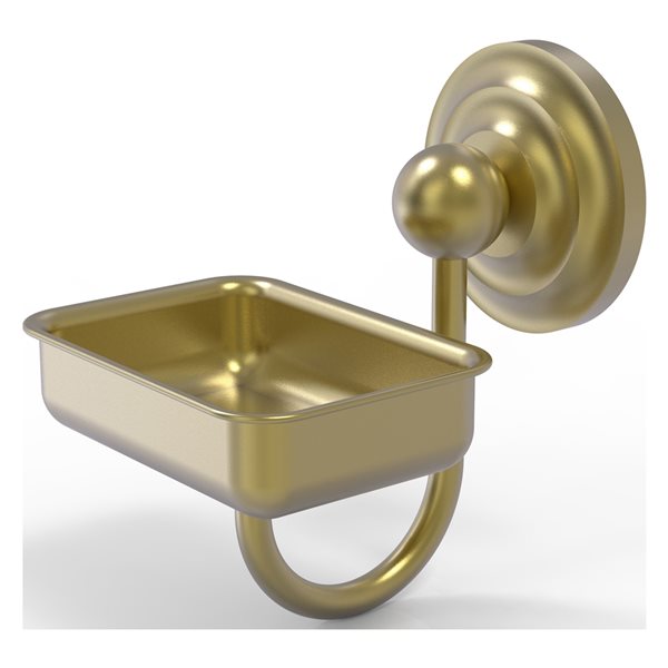 Allied Brass Que New Satin Brass Soap Dish