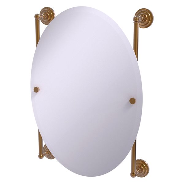 Allied Brass Que New 21 In Brushed Bronze Oval Frameless Bathroom   330889371 MainImage 001 L 