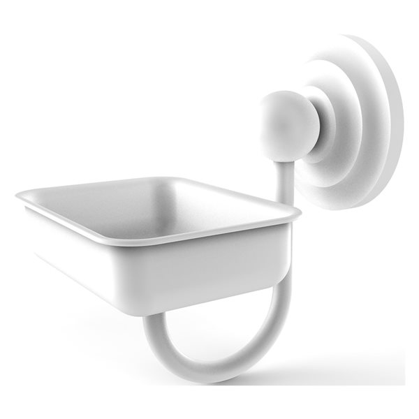 Allied Brass Que New Matte White Soap Dish QNWG2WHM RONA