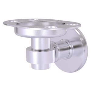 Allied Brass Continental Satin Chrome Brass Tumbler and Toothbrush Holder