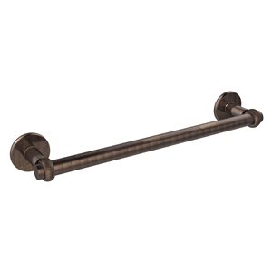 Allied Brass Continental 24-in Venetian Bronze Wall Mount Single Towel Bar with Twist Detail