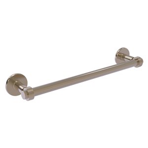 Allied Brass Continental 18-in Antique Pewter Wall Mount Single Towel Bar with Grooved Detail