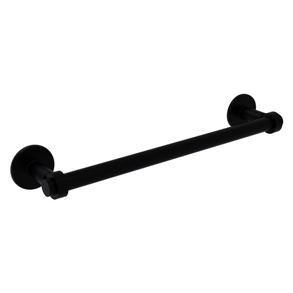 Allied Brass Continental 24-in Matte Black Wall Mount Towel Bar | RONA