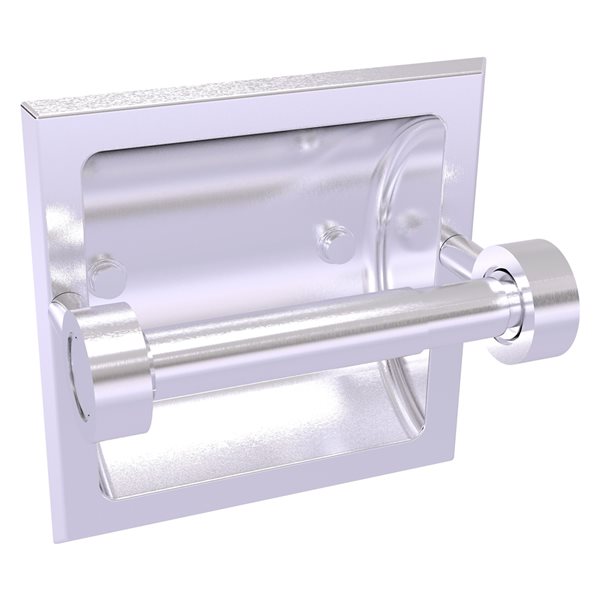 Allied Brass Continental Satin Chrome Brass Recessed Double Post Toilet   330890147 MainImage 001 L 