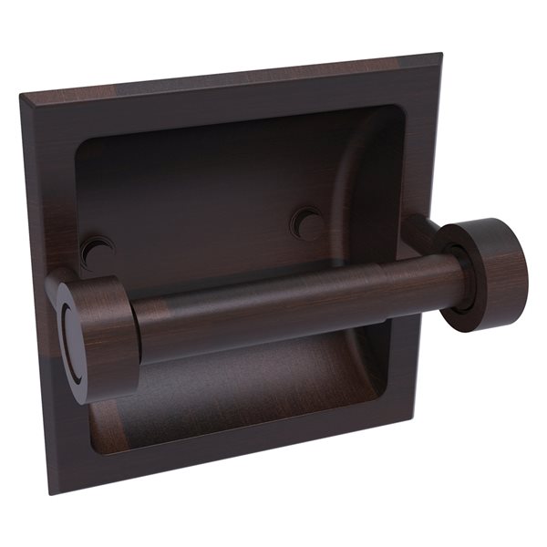 Allied Brass Continental Venetian Bronze Brass Recessed Double Post Toilet Paper Holder