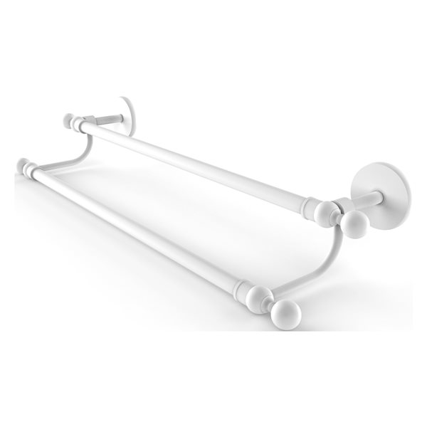 Allied Brass Skyline 36-in Matte White Wall Mount Double Towel Bar