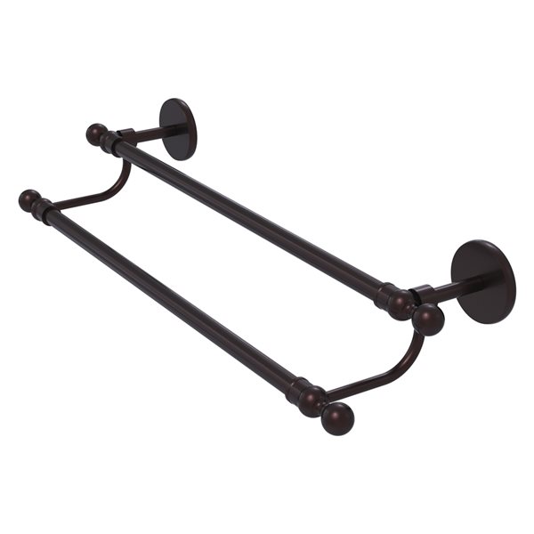 Allied Brass Skyline 30-in Antique Bronze Wall Mount Double Towel Bar