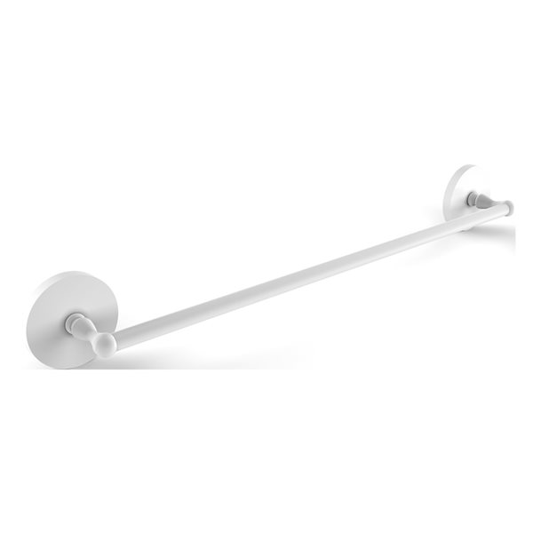 Allied Brass Skyline 30-in Matte White Wall Mount Single Towel Bar