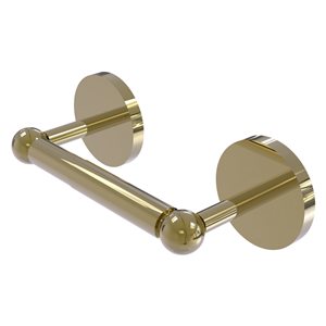 Allied Brass Skyline Unlacquered Brass Wall Mount Double Post Toilet Paper Holder