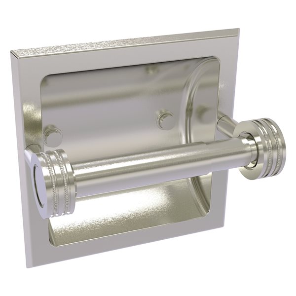 Allied Brass Continental Recessed Double Post Satin Nickel Brass Toilet   330890380 MainImage 001 L 