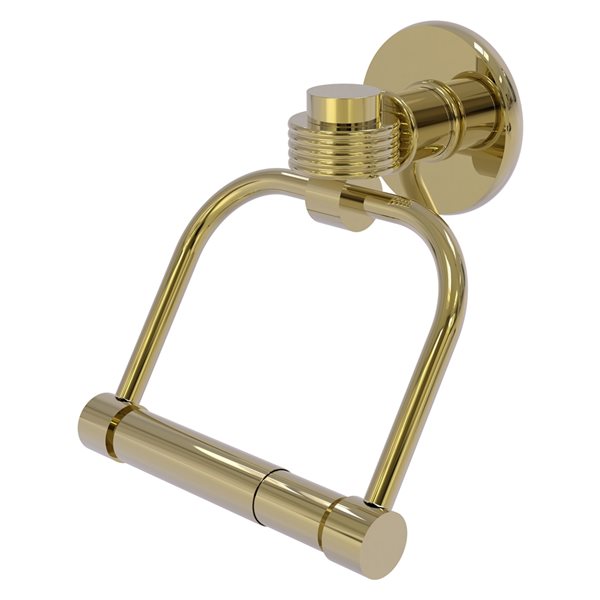 Allied Brass Continental Unlacquered Finish Brass Wall Mount Double Post Toilet Paper Holder