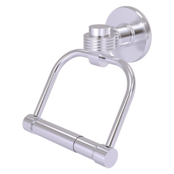 Allied Brass Continental Satin Chrome Finish Brass Wall Mount Double Post Toilet Paper Holder