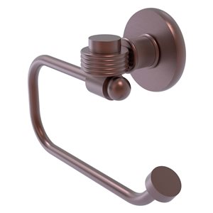 Allied Brass Continental Wall Mount Single Post Antique Copper Brass Toilet Paper Holder