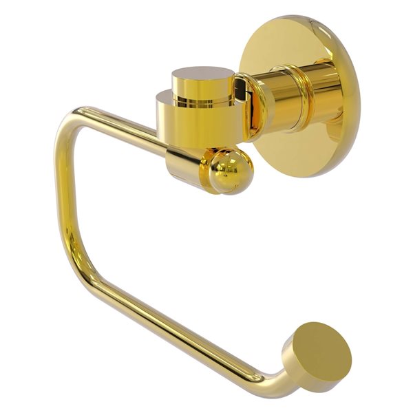 Allied Brass Continental Polished Brass Wall Mount Single Post Toilet   330890514 MainImage 001 L 