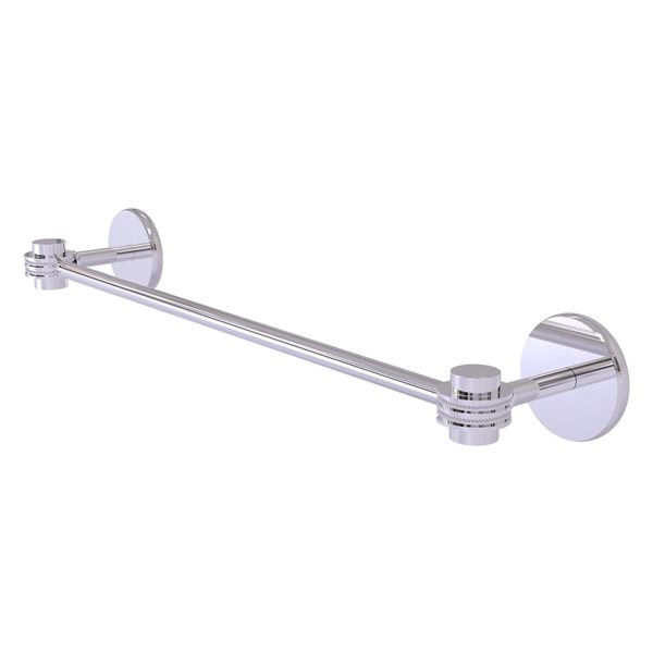 Allied Brass 30-in Satellite Orbit One Polished Chrome Wall Mount Single Towel Bar