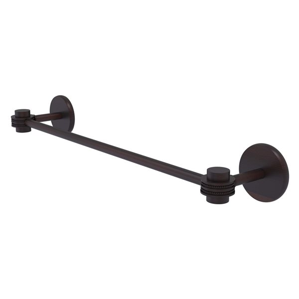 Allied Brass 18-in Satellite Orbit One Venetian Bronze Wall Mount Single Towel Bar